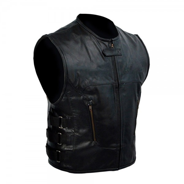 Motorbike Leather Vest