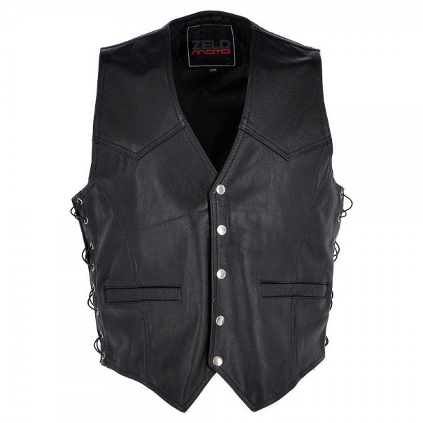 Motorbike Leather Vest